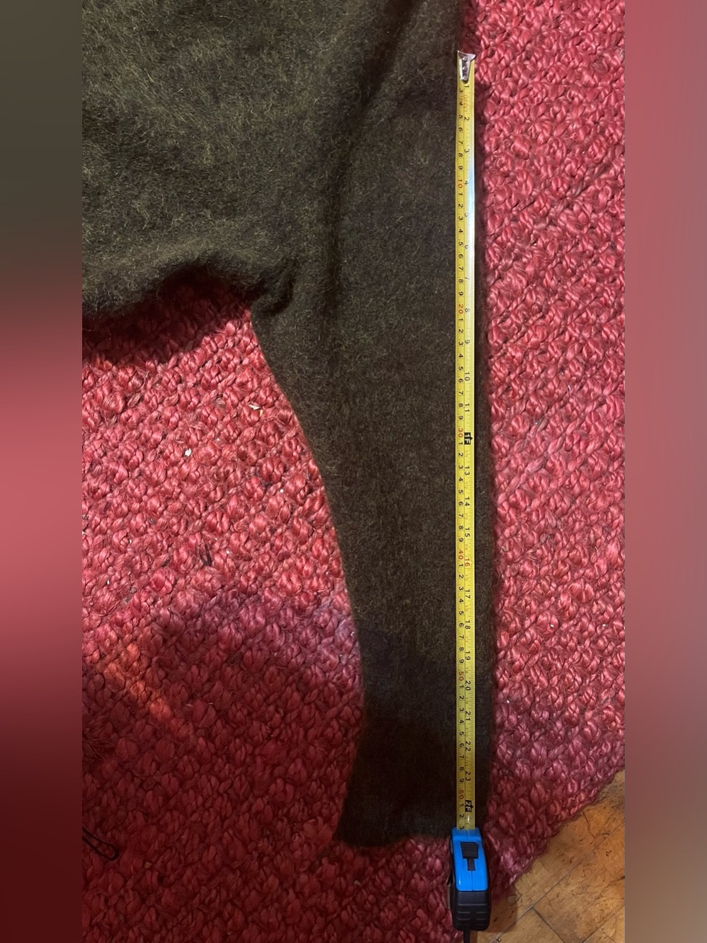 Eileen Fisher Mohair Plush Melange Cardigan Open Front Olive Green Size XL - Picture 12 of 12